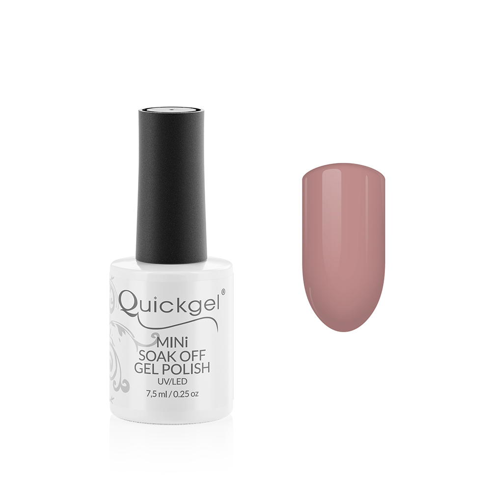 Quickgel No 836 - Malva Mini Ημιμόνιμο Βερνίκι νυχιών 7,5 ml